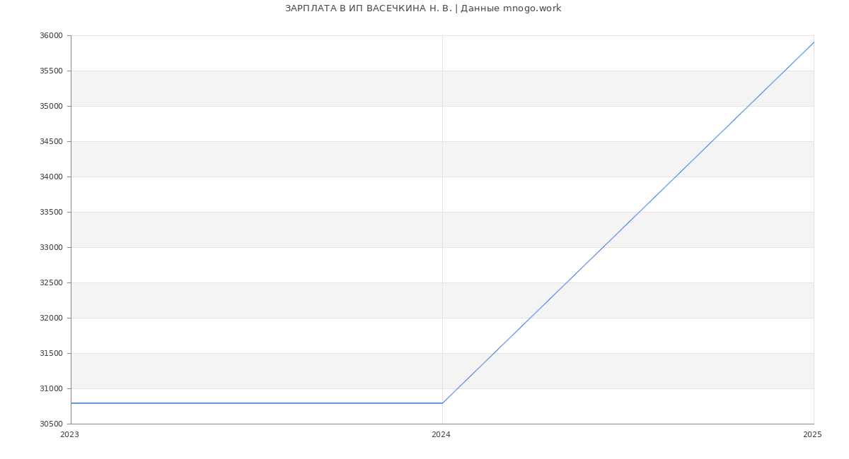Статистика зарплат ИП ВАСЕЧКИНА Н. В.
