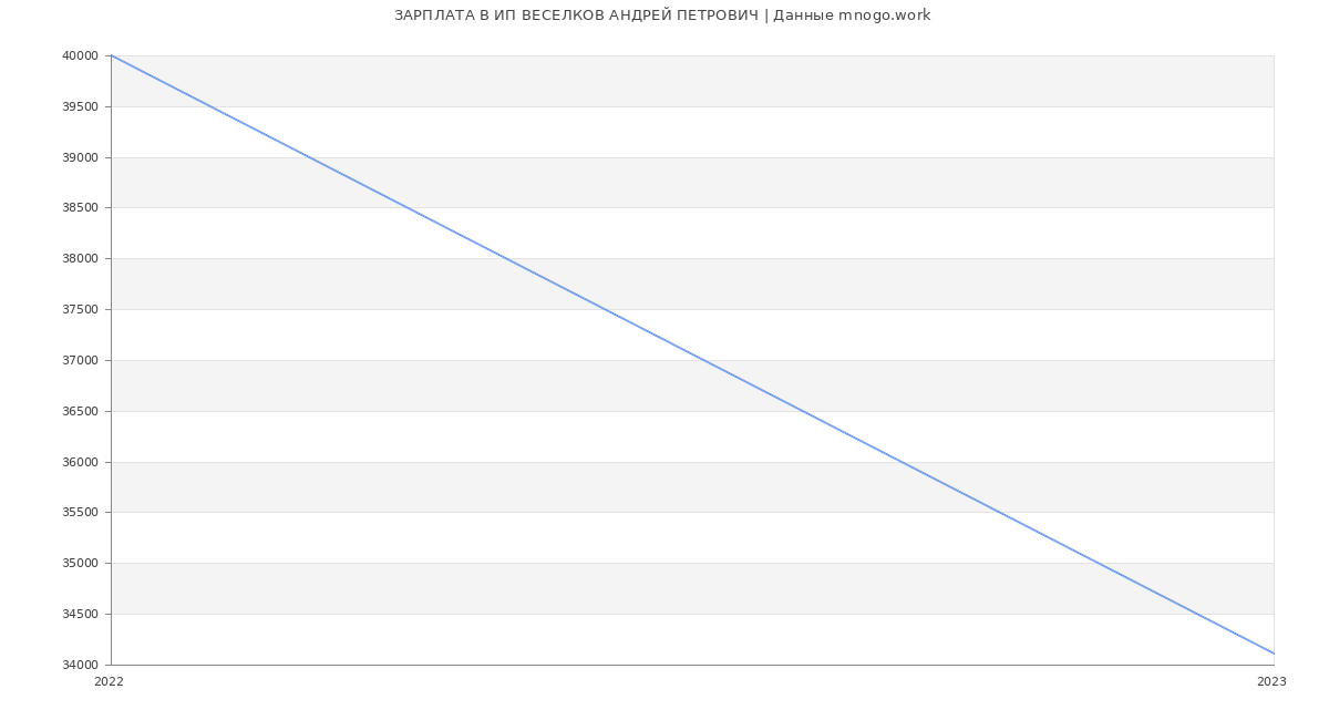 Статистика зарплат ИП ВЕСЕЛКОВ АНДРЕЙ ПЕТРОВИЧ