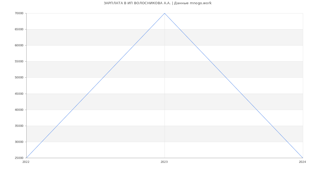 Статистика зарплат ИП ВОЛОСНИКОВА А.А.