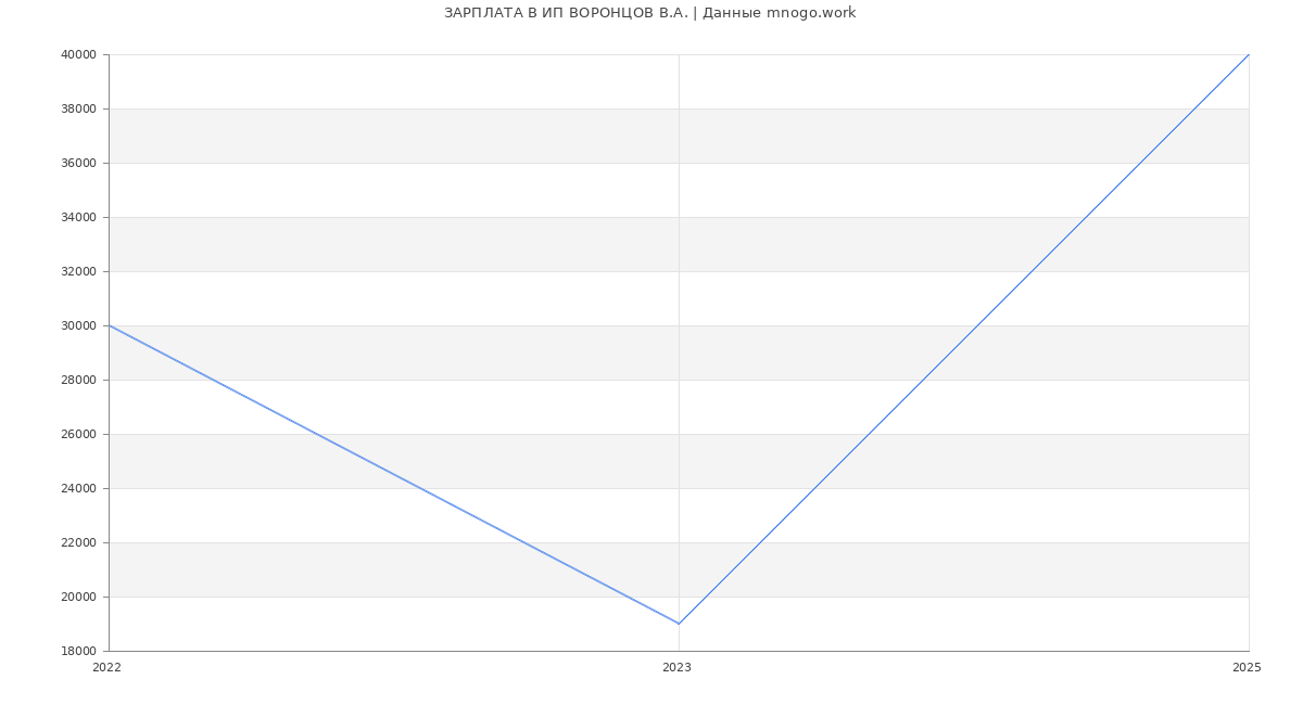Статистика зарплат ИП ВОРОНЦОВ В.А.