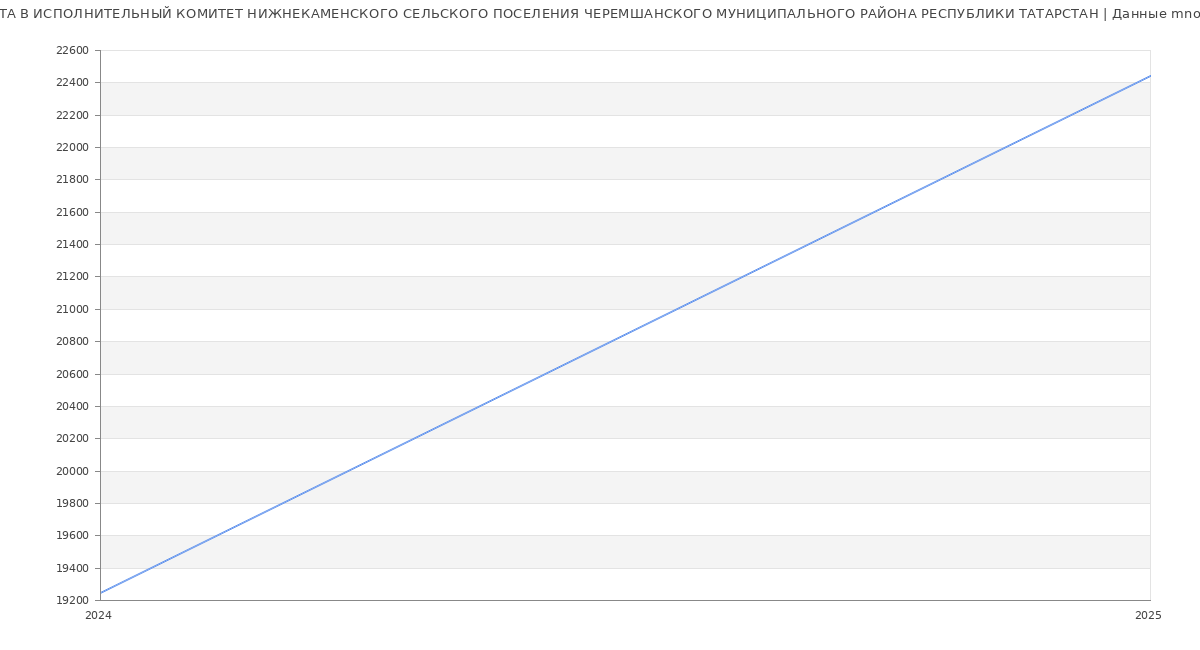 Статистика зарплат ИСПОЛНИТЕЛЬНЫЙ КОМИТЕТ НИЖНЕКАМЕНСКОГО СЕЛЬСКОГО ПОСЕЛЕНИЯ ЧЕРЕМШАНСКОГО МУНИЦИПАЛЬНОГО РАЙОНА РЕСПУБЛИКИ ТАТАРСТАН