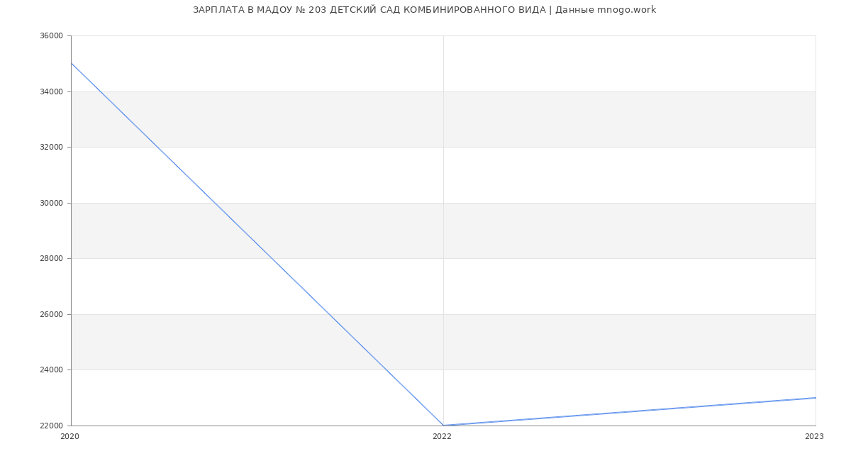 Статистика зарплат МАДОУ № 203 ДЕТСКИЙ САД КОМБИНИРОВАННОГО ВИДА
