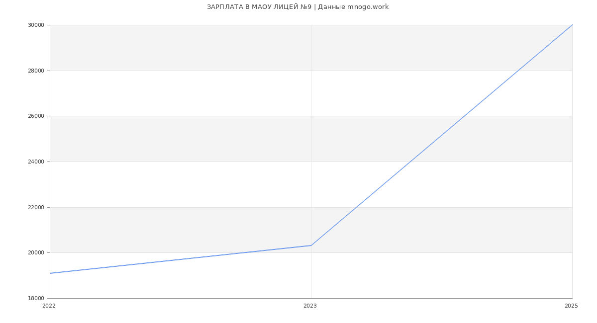 Статистика зарплат МАОУ ЛИЦЕЙ №9