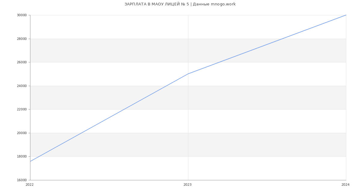 Статистика зарплат МАОУ ЛИЦЕЙ № 5