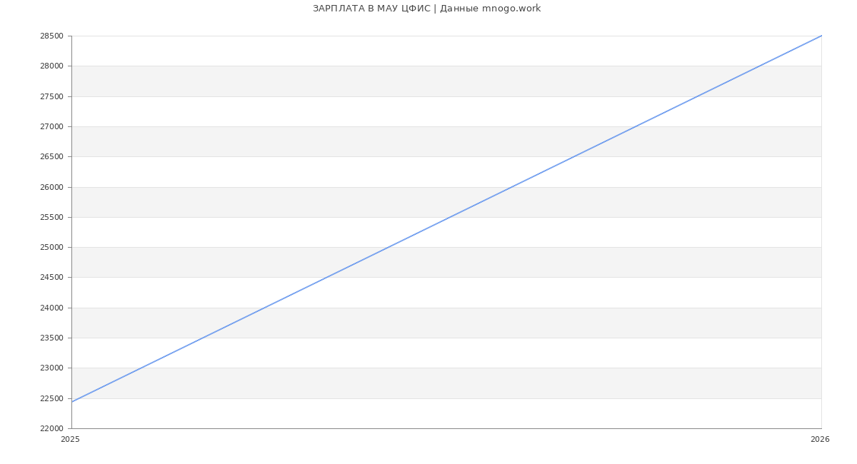 Статистика зарплат в МАУ ЦФИС