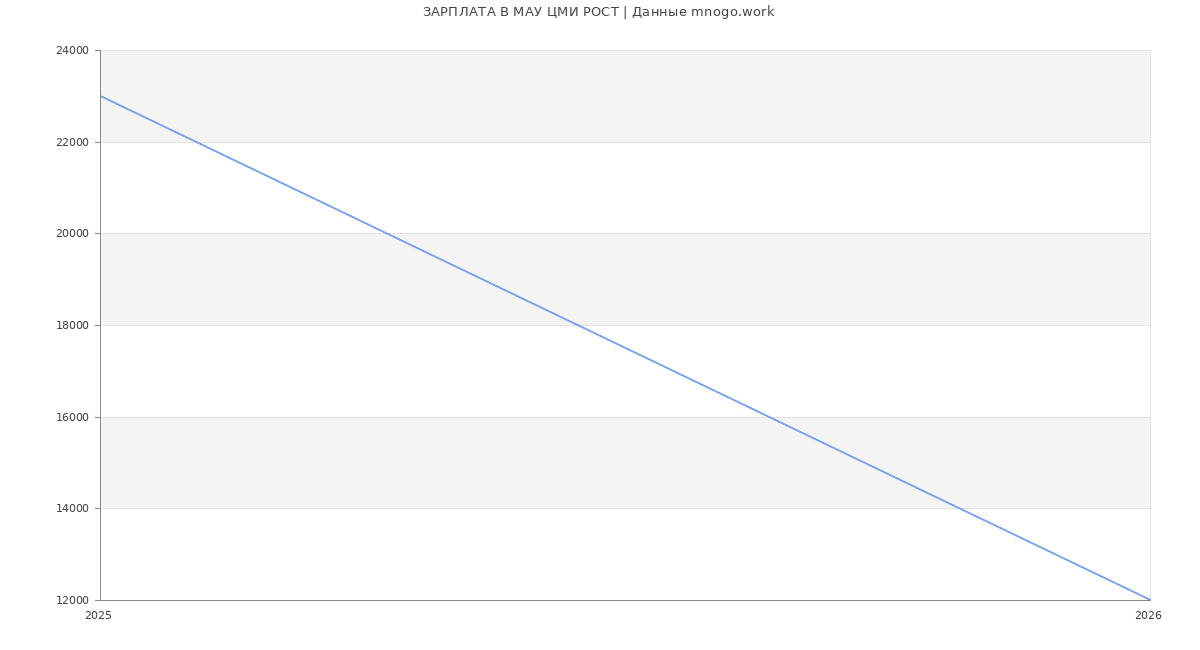 Статистика зарплат МАУ ЦМИ РОСТ