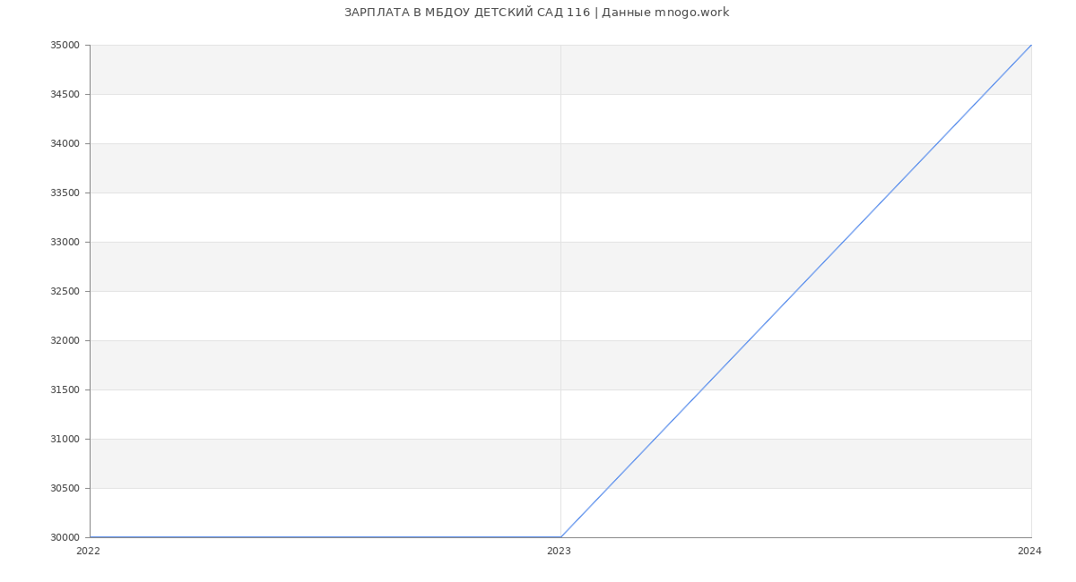 Статистика зарплат МБДОУ ДЕТСКИЙ САД 116