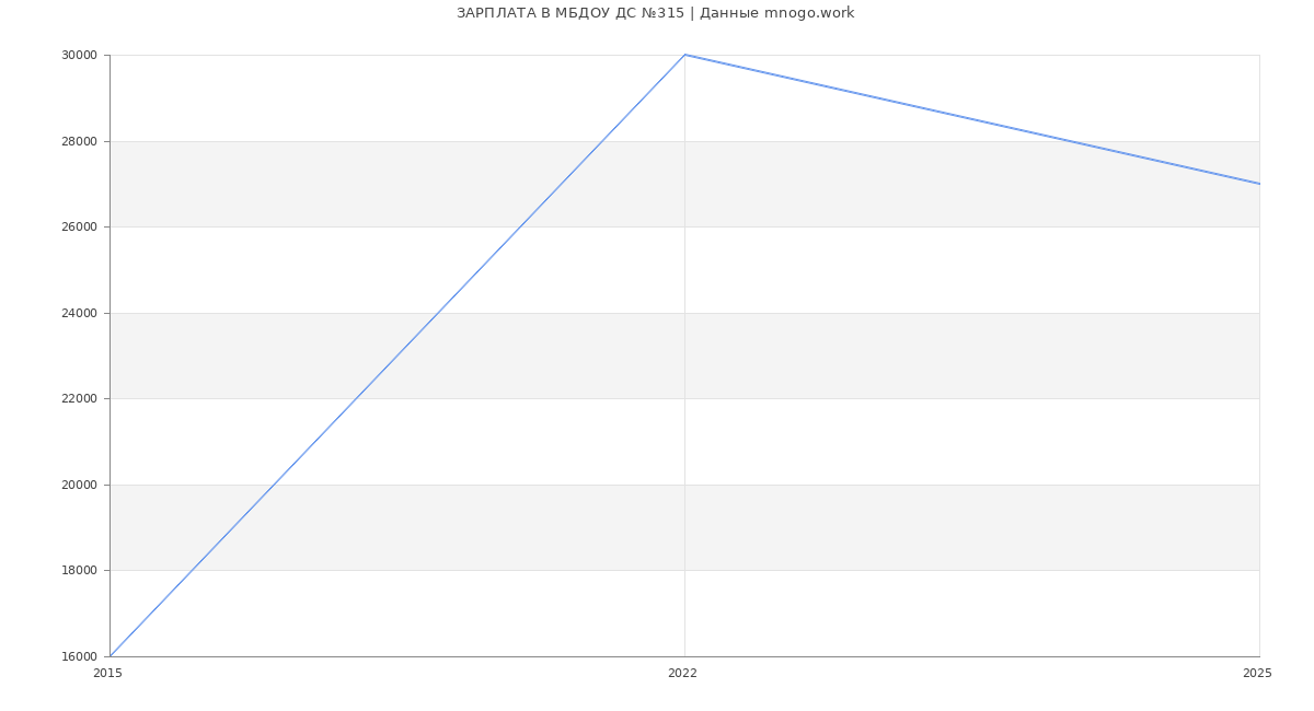 Статистика зарплат МБДОУ ДС №315