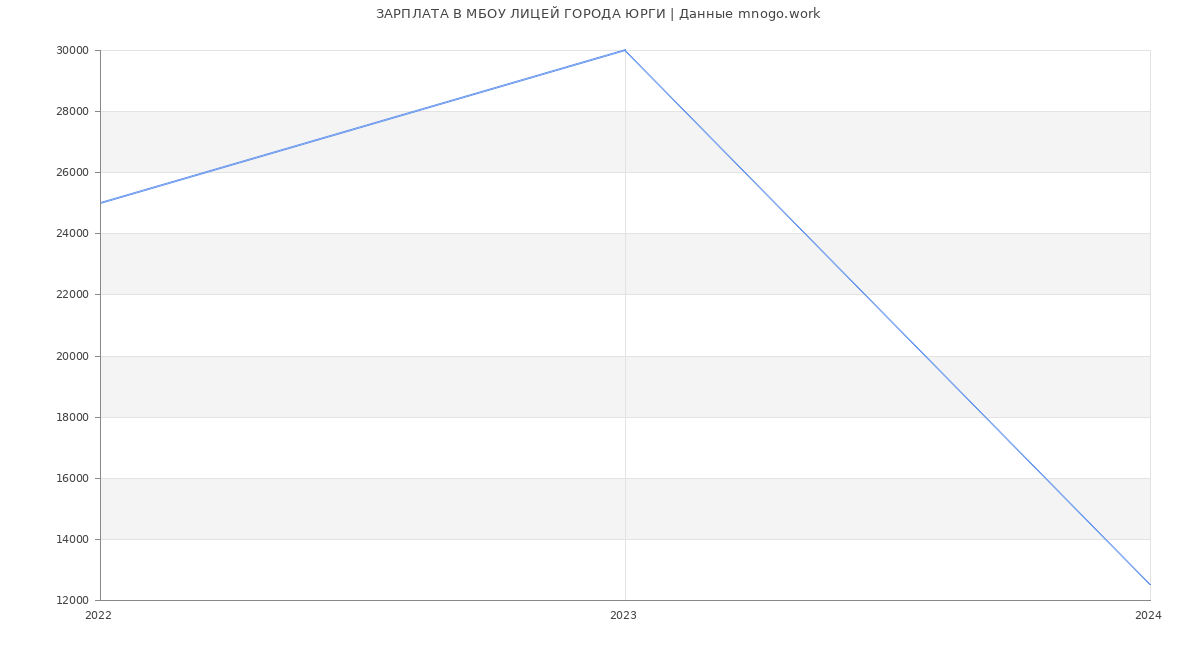Статистика зарплат МБОУ ЛИЦЕЙ ГОРОДА ЮРГИ