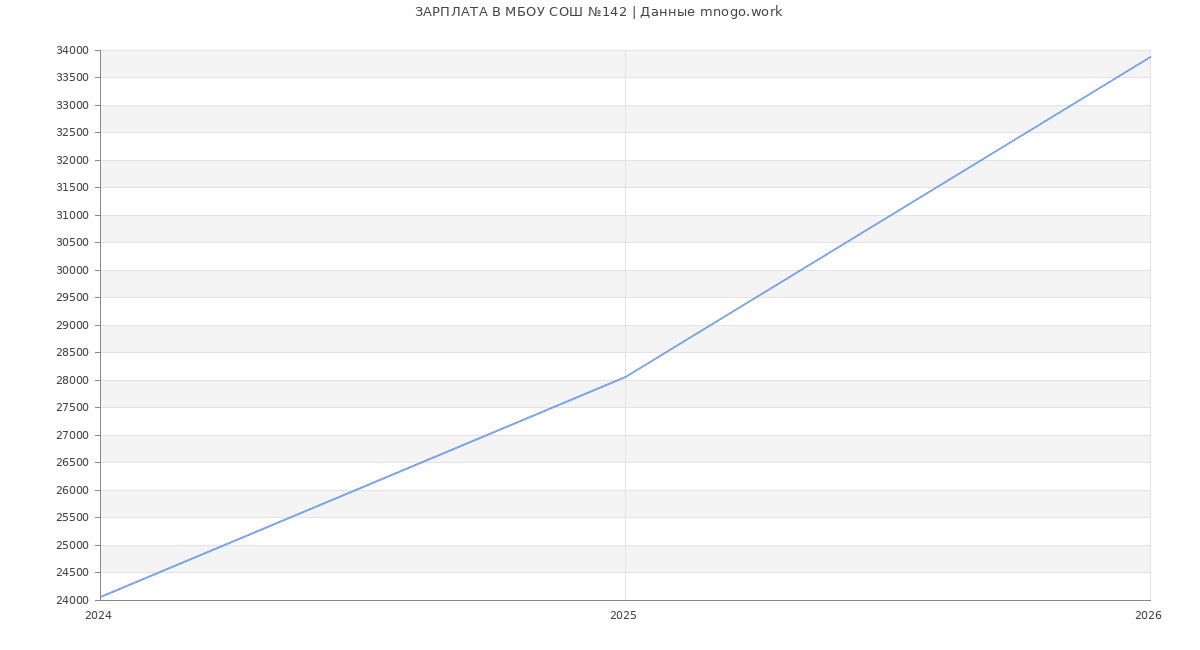 Статистика зарплат МБОУ СОШ №142