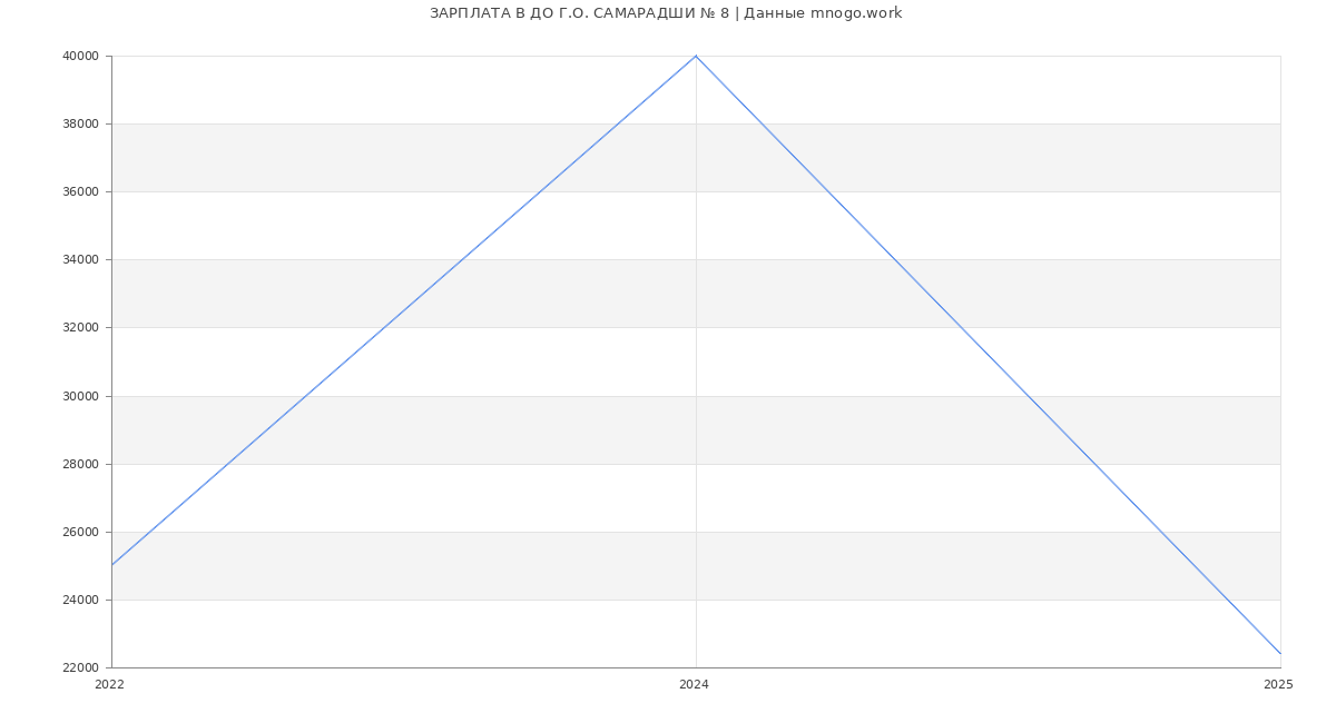 Статистика зарплат ДО Г.О. САМАРАДШИ № 8