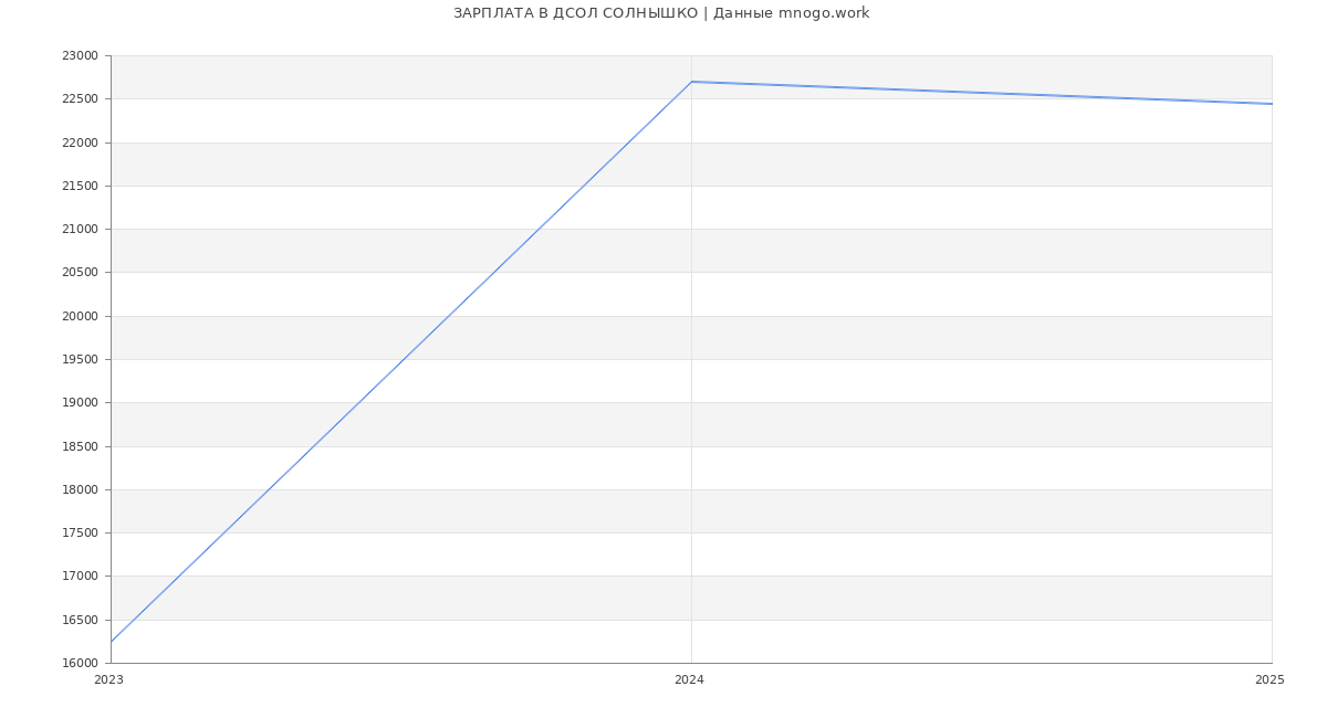 Статистика зарплат ДСОЛ СОЛНЫШКО