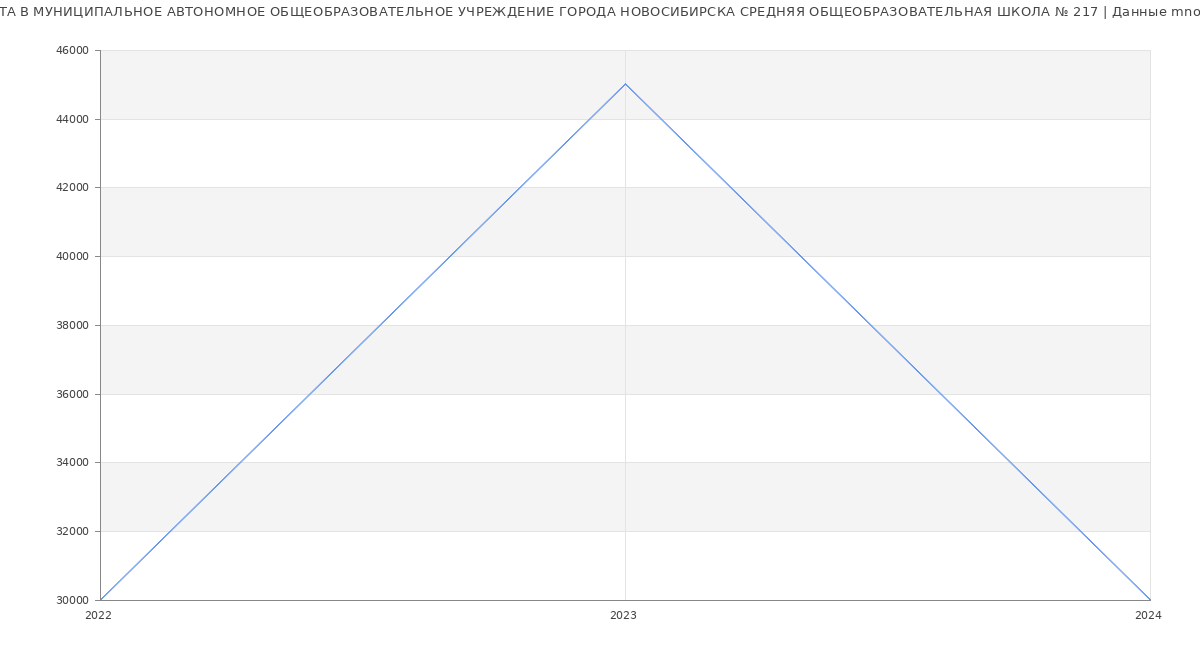 Статистика зарплат МУНИЦИПАЛЬНОЕ АВТОНОМНОЕ ОБЩЕОБРАЗОВАТЕЛЬНОЕ УЧРЕЖДЕНИЕ ГОРОДА НОВОСИБИРСКА СРЕДНЯЯ ОБЩЕОБРАЗОВАТЕЛЬНАЯ ШКОЛА № 217