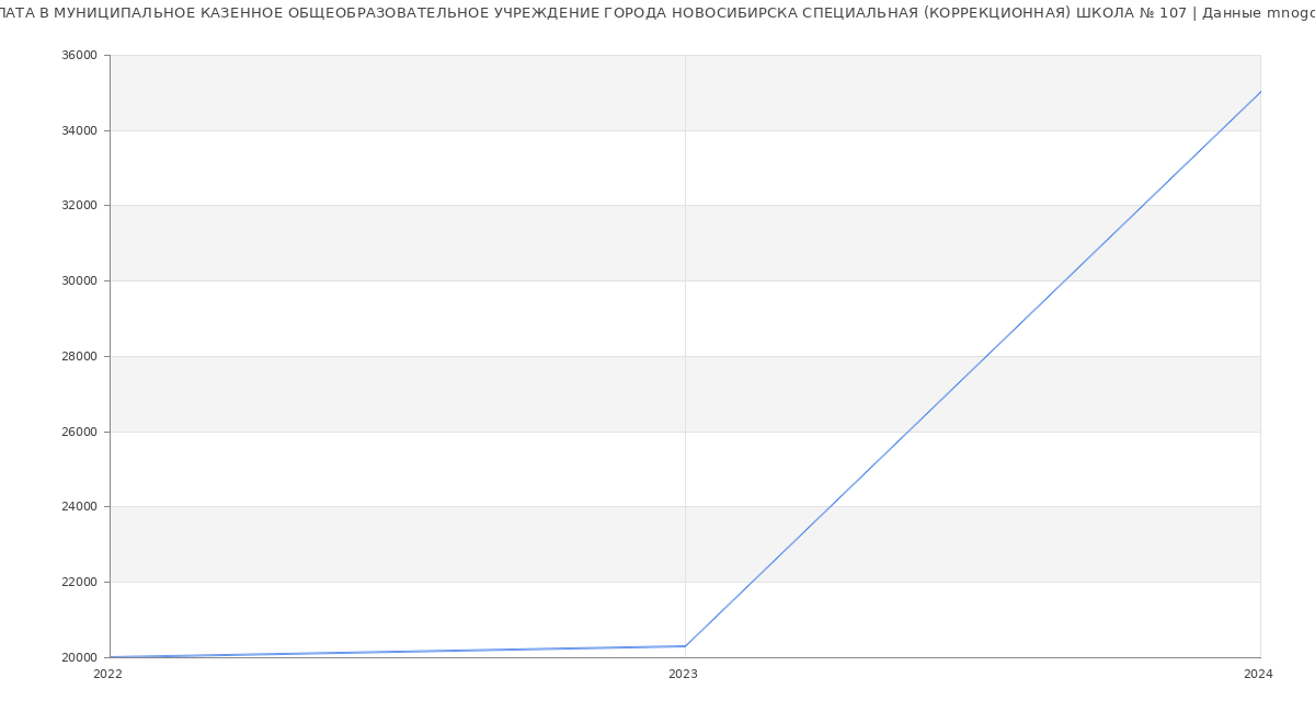 Статистика зарплат МУНИЦИПАЛЬНОЕ КАЗЕННОЕ ОБЩЕОБРАЗОВАТЕЛЬНОЕ УЧРЕЖДЕНИЕ ГОРОДА НОВОСИБИРСКА СПЕЦИАЛЬНАЯ (КОРРЕКЦИОННАЯ) ШКОЛА № 107