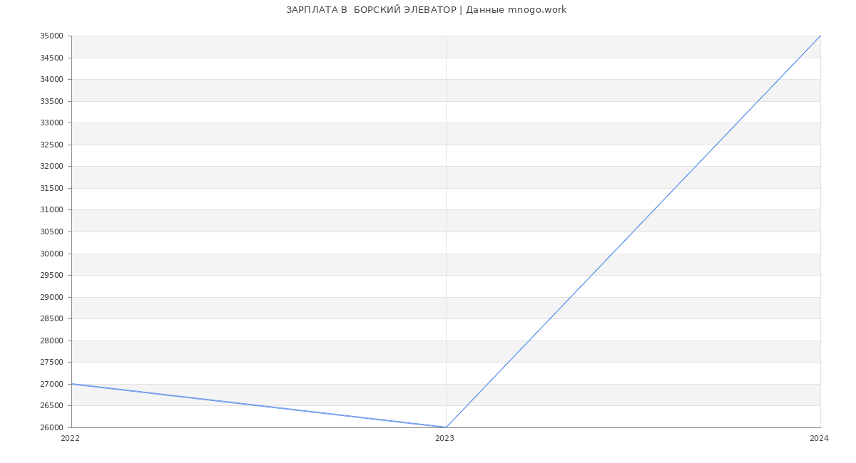Статистика зарплат  БОРСКИЙ ЭЛЕВАТОР