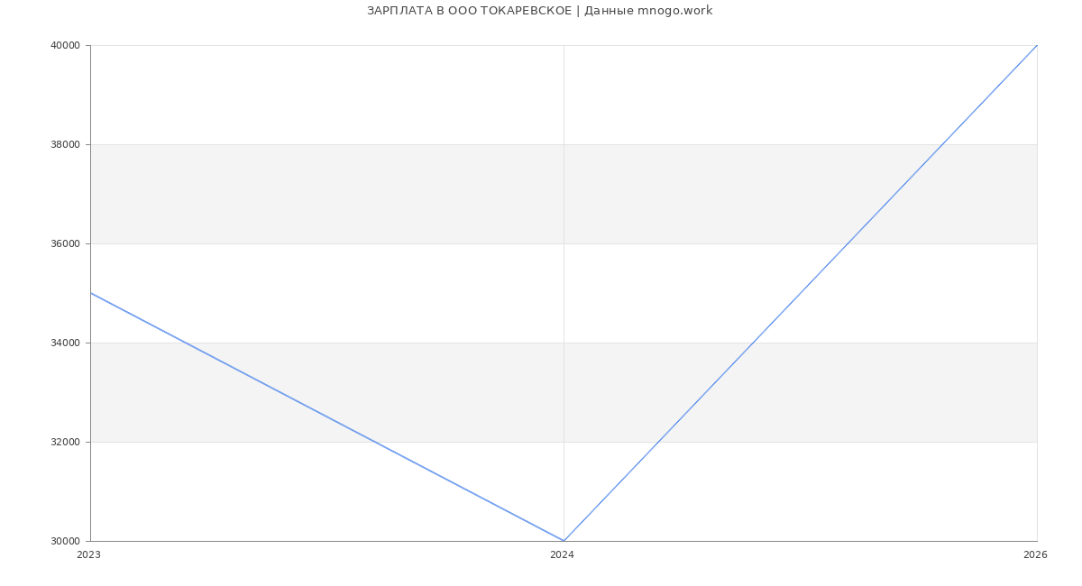 Статистика зарплат в ТОКАРЕВСКОЕ