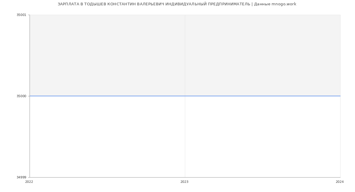 Статистика зарплат ТОДЫШЕВ КОНСТАНТИН ВАЛЕРЬЕВИЧ ИНДИВИДУАЛЬНЫЙ ПРЕДПРИНИМАТЕЛЬ