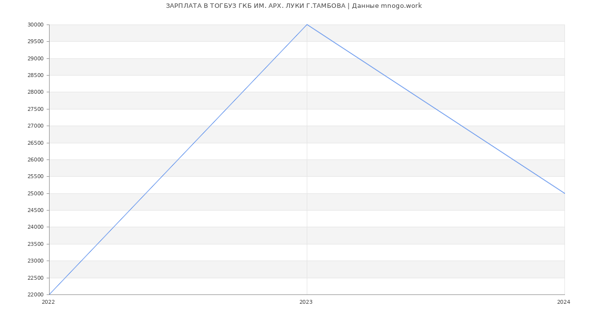 Статистика зарплат ТОГБУЗ ГКБ ИМ. АРХ. ЛУКИ Г.ТАМБОВА